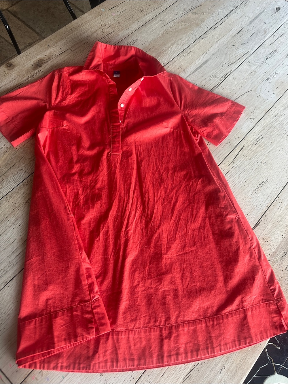 Old Navy Red Short-Sleeve Polo Dress